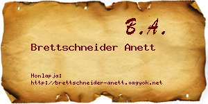 Brettschneider Anett névjegykártya